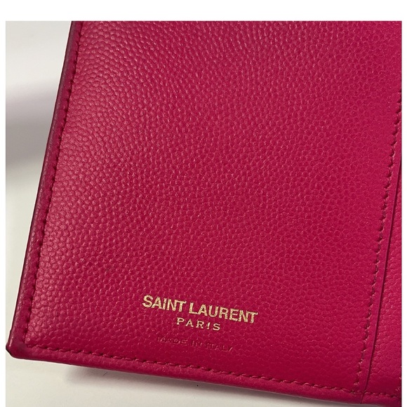Pink Quilted Leather Wallet by Yves Saint Laurent & COA - Picture 3 of 11